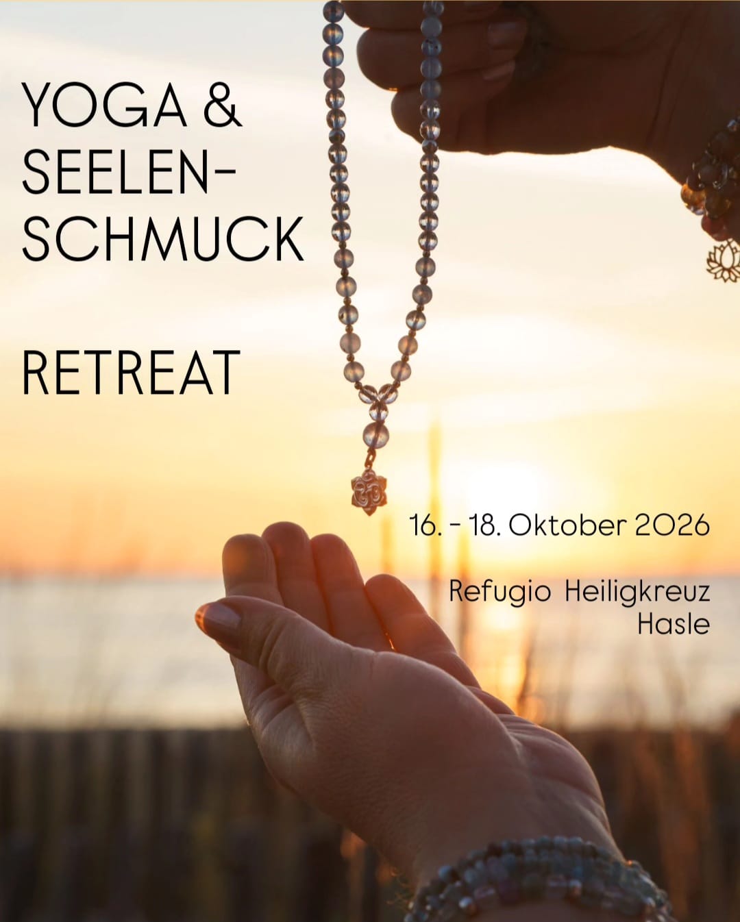 Flyer Retreat Yoga & Seelenschmuck Oktober 2026