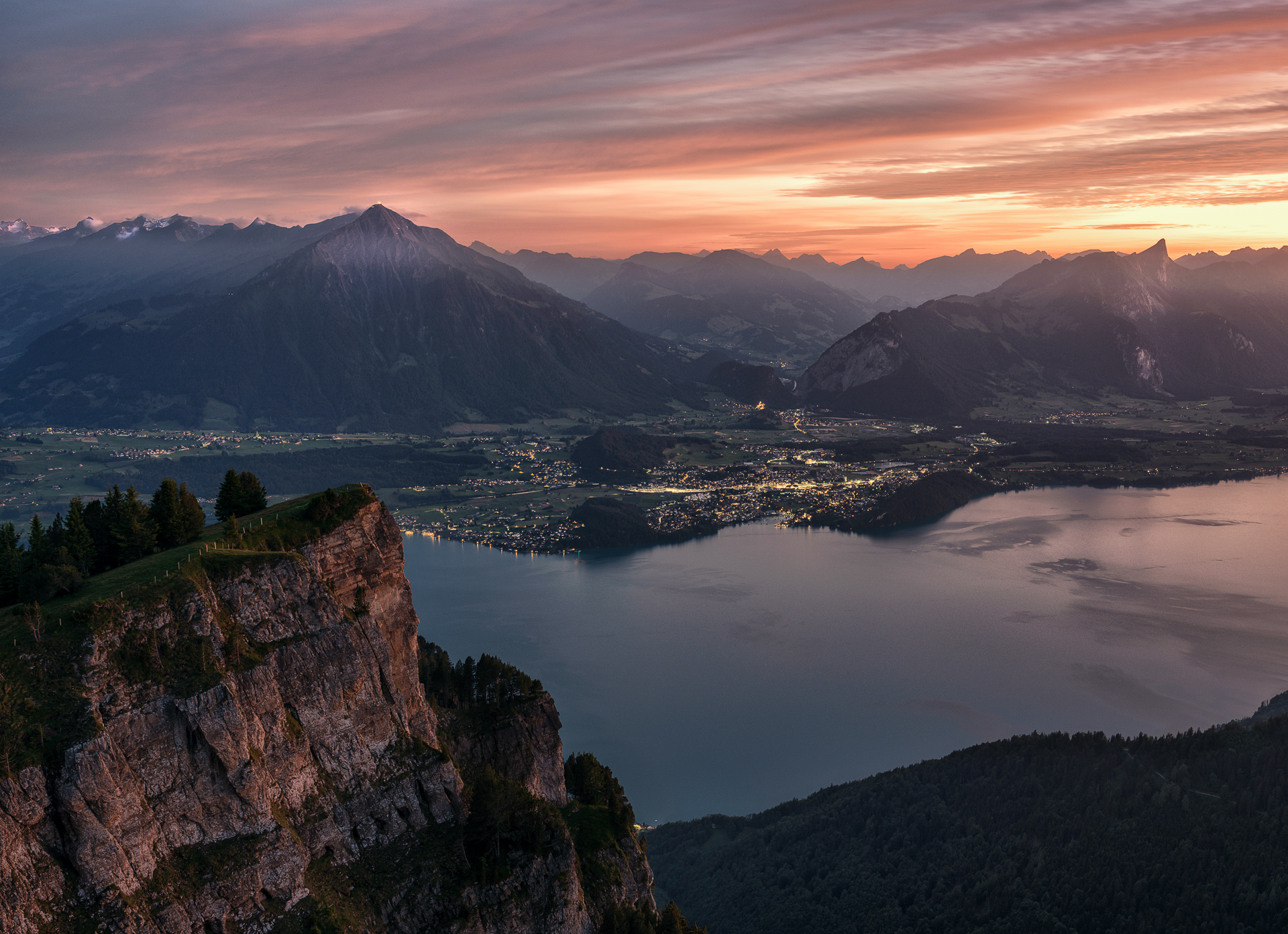 Thunersee bei Sonnenuntergang – Simon Cattin Fotografie